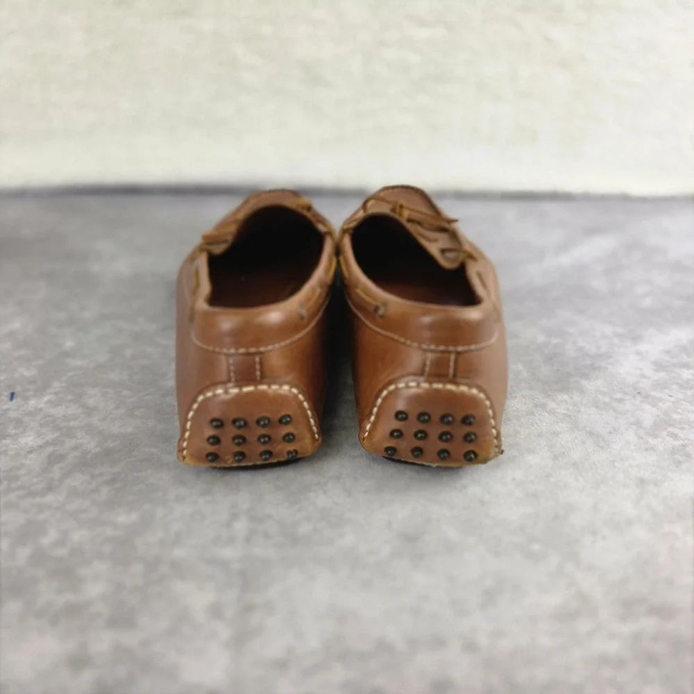 Cole Haan Grant Mens Leather Driver Loafers Tan Brown Moc Toe Shoes 11D 13215